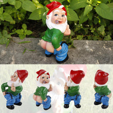 Load image into Gallery viewer, Funny Garden Gnome Statue Outdoor Decor, Middle Finger Figurine Decorations, Naughty Smoking Wizard Gnome Statue, Funny Gnome Figurine for Lawn Yard Balcony Porch Patio Home Ornaments Garden Gifts
