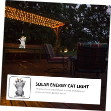 Load image into Gallery viewer, Cabilock 1pc Solar Cat Light Decor Solar Energy Adornment Garden Decorative Cat Lamp for Courtyard Lawn Patio Gentle Lighting for Outdoor Spaces
