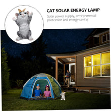 Load image into Gallery viewer, Cabilock 1pc Solar Cat Light Decor Solar Energy Adornment Garden Decorative Cat Lamp for Courtyard Lawn Patio Gentle Lighting for Outdoor Spaces
