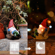 Load image into Gallery viewer, Solar Garden Gnomes Outdoor Statue with Solar Lights,Figurine Lights Solar Garden Yard Decorations Outdoor Decorations for Patio,Yard,Lawn Ornament，Mom Gift Unique Housewarming Gifts
