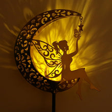 Load image into Gallery viewer, ZKLiLi Solar Lights Garden Decorations,Moon Fairy Light,Solar Crackle Glass Globe,Warm LED Light for Pathway Lawn Patio Courtyard Gifts for Mom Grandma Women
