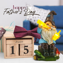 Load image into Gallery viewer, Gifts for Dad, Funny Garden Gnomes outdoor, Solar Gnomes Garden Ornaments Statue Lights, Dad Birthday Gifts for Men from Son, Daughter, Presents for Men Unique
