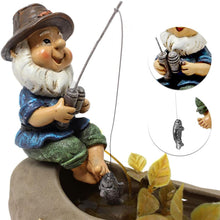 Load image into Gallery viewer, gotyou Garden Gnome, Fish Leprechaun Sitter Funny, Garden Gnomes for Outdoor, Fish Gnome Garden Statue, for Outdoor, Patio, Lawn, Courtyard, Balcony
