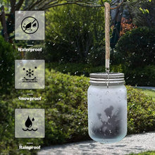Load image into Gallery viewer, MLOQI Fairy Garden Ornaments Outdoor 2 Pack Solar Fairy Lights Glass Mason Jar LED Hanging Lamp for Fairy Garden Accessories Halloween Decorations Christmas Xmas Gifts for Kid Adult(Multicolor
