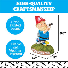 Load image into Gallery viewer, BigMouth Inc Golfing Garden Gnome Statue - Funny Lawn Decoration, Outdoor Golf Decor, Quirky Yard Ornament, Unique Golf Gift, Lawn and Garden Figurine
