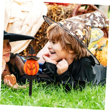 Load image into Gallery viewer, Ciieeo Sturdy Solar Pumpkin Stake Lamp Outdoor Garden Halloween Decor Long-Life Easy Install Solar Yard Lighting
