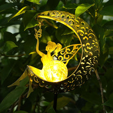 Load image into Gallery viewer, ZKLiLi Solar Lights Garden Decorations,Moon Fairy Light,Solar Crackle Glass Globe,Warm LED Light for Pathway Lawn Patio Courtyard Gifts for Mom Grandma Women
