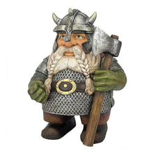 Load image into Gallery viewer, Fowybe Viking Gnome Statue,Resin Garden Ornaments Outdoor,Gnome Craft Sculpture Decor for Home Garden Yard
