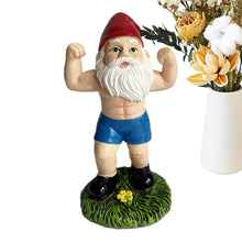 Load image into Gallery viewer, Funny Workout Garden Gnomes Statues, Outdoor Funny The Muscular, Barbell And Dumbbell Gnomes Decorations, Indoor Figurine For Home Tabletop, Garden Gnomes Ornaments, Funny Statue
