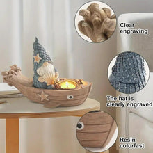 Load image into Gallery viewer, Générique GNOME Figurines, Nautical Dwarf Ornaments, Tabletop GNOME Decor with Whimsical Seaside Inspired Charm Design for Home, Bathroom, Ot Poolside Decor, 1 Piece
