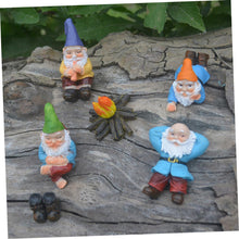 Load image into Gallery viewer, Happyyami Hanging Garden Ornaments Set of Resin Gnomes Decorative Gnomes Garden Statues for Outdoor Landscape
