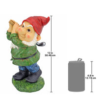 Load image into Gallery viewer, Design Toscano QM2458200 Bigey Burt Funny Golfing Garden Gnome Statue, 30 cm, Polyresin, Full Color
