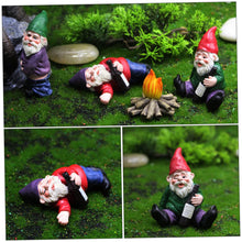 Load image into Gallery viewer, Ciieeo 9pcs Resin Dwarf Figurines for Landscape Decor Cute Garden Gnome Ornaments Outdoor Decorations for Lawn Patio and Office
