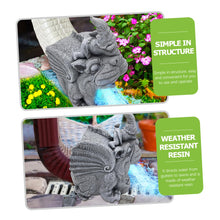 Load image into Gallery viewer, Toyvian Gnome Downspout Extension Tool Adorable Garden Decor Statue for Gutter Drainage Decorative Rain Diverter for Lawn Practical and Charming Outdoor Ornament
