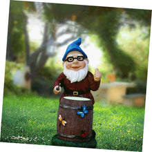 Load image into Gallery viewer, Uonlytech Resin Beard Gnome Statue Charming Decorative Gnome Figurine for Garden Lawn and Indoor Use Home Supply for Unique Tabletop Ornament and
