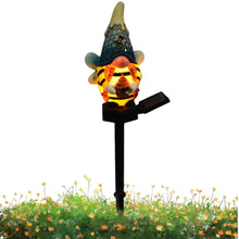 Load image into Gallery viewer, Solar Garden Gnome, Bee Gnome Statue, Garden Stake Lights, Solar Pathway Lights, Solar-Powered Bee Gnome Statue Decorative for Outdoor Garden Lights, 5.71x3.74 Inches,
