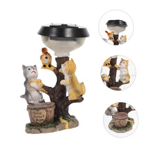 Load image into Gallery viewer, BESPORTBLE Solar Cat Statue Light Resin Outdoor Garden Decor Adorable Animal Sculpture for Lawn and Patio Cozy Illumination for Courtyard Parties and Landscape
