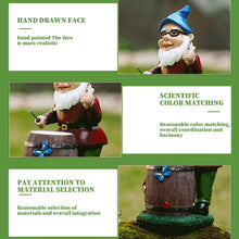 Load image into Gallery viewer, Garden Gnomes Drum Playing Funny Garden Gnomes Luminous Vivid Resin Gnome Gifts Cute Vibrant 9.25in Gnome Decor for Yard Garden Outdoor Garden Ornament
