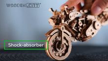 Load image into Gallery viewer, WOODEN.CITY Cruiser V-Twin, DIY Wooden 3D Puzzle, Wooden Motorbike Model Kit, Detailed Engine with Rubber Motor, Puzzles for Adults
