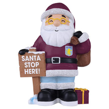 Load image into Gallery viewer, FOCO Offically Licenced Official Aston Villa FC Santa Stop Here Christmas Football Garden Gnome
