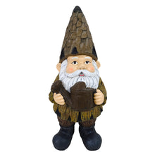 Load image into Gallery viewer, Alpine Corporation 16&quot; H Indoor/Outdoor Garden Gnome with Watering Can Statue, Brown
