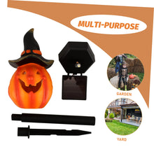 Load image into Gallery viewer, Ciieeo Sturdy Solar Pumpkin Stake Lamp Outdoor Garden Halloween Decor Long-Life Easy Install Solar Yard Lighting
