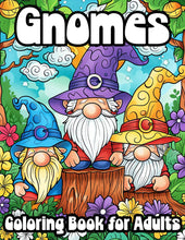 Load image into Gallery viewer, Gnomes Coloring Book for Adults: A Cute Fantasy World with Magical Landscapes for Stress Relief and Relaxation
