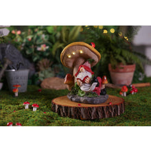 Load image into Gallery viewer, EKQ Garden Gnomes Statues Outdoor Decor Outside Yard Art Mushroom Solar Light Funny Gnome Figurine for Yard Patio Gifts for Mom Women (Multicolor)
