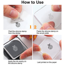 Load image into Gallery viewer, GLOBLELAND Gnome Clear Stamps Spring Flower Silicone Stamp Seal Bee Butterfly Transparent Stamps for Cards Making Photo Journal Decoration DIY Scrapbooking
