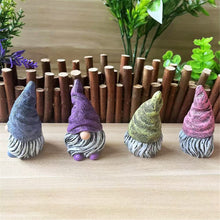 Load image into Gallery viewer, MOOCOCO Gnomes Ornament Resin Statues Mini Dwarf Figurine for Desk Outdoor Garden Patio Porch Lawn Home Decor Sculpture (Pink)
