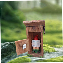 Load image into Gallery viewer, Funny Gnomes Statue, Outdoor Garden Gnomes Inappropriate Naughty Resin Gnome Statue Reading Newspaper in Toilet Funny Gnome Desk Ornaments for Indoor Outdoor Lawn Yard Decor
