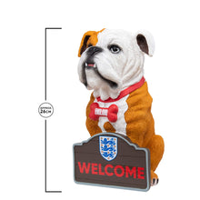Load image into Gallery viewer, FOCO England Football World Cup European Bulldog Garden Gnome Ornament Indoor/Outdoor

