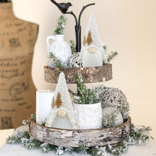 Load image into Gallery viewer, Godeufe Set of 2 Christmas Gonk Gnome Plush Xmas Winter Decorations Reindeer Handmade Elf Dwarf Figurines for Home Kitchen Farmhouse Holiday Festival Party Scandinavian Tomte - White
