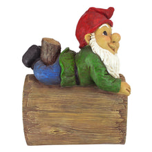 Load image into Gallery viewer, Garden Gnome Statue - Stormy the Gnome - Gnome Downspout Extender - Lawn Gnome
