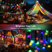Load image into Gallery viewer, STANBOW Solar String Lights - 30FT/9M, 60 LED, Waterproof, Crystal Ball Lights With 8 Modes, Multicoloured, Decorative for Home, Yard, Patio, Party, Wedding
