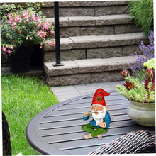 Load image into Gallery viewer, 5.9inch Garden Gnome Middle Finger Tall Resin Funny Garden Gnomes Cheeky Smoking Naughty Gnomes Fade-Resistant Mini Gnomes
