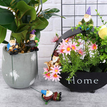 Load image into Gallery viewer, Haomian Set of 5 Miniature Garden Gnomes Mini Gnome Figures Waterproof Resin Ornament Miniature Fairy Garden Ornaments Outdoor Accessories Micro Landscape Decoration
