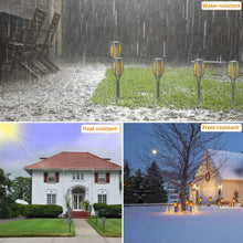 Load image into Gallery viewer, Solar Lights Outdoor Garden, 8 Pack Solar Flame Lights LED Warm Flickering Flames Waterproof Solar Torch Lights Garden Ornaments Landscape Lighting Auto On/Off for Pathway Yard Patio Decoration (Warm)
