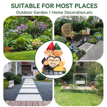 Load image into Gallery viewer, HERCHR Garden Gnomes: Funny Couple in Love - Outdoor Decoration Statue, 4.7×2.8×5.7in, Perfect for Home Garden Patio Lawn
