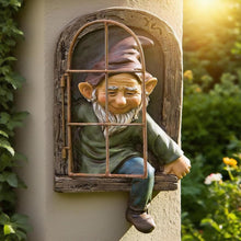 Load image into Gallery viewer, Teaeeno 12-inch Elf Out The Door Tree Hugger Statues,Whimsical Outdoor Decor,Vivid Fairy Gnome Decor,Garden Sculpture Ornaments for Tree Hugging Fairy Gnome Figurines Gift for Patio, Porch Decor
