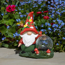 Load image into Gallery viewer, Pflanzen K�lle Smart Garden Solar Powered Woodland Wizard Crackle Glove LED Ornament 20.5cm

