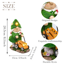 Load image into Gallery viewer, TERESA&#39;S COLLECTIONS Gardeh Ornaments - Lovely Wedding Gonks with Solar Lights, Family Series, Waterproof Resin, Indoor/Outdoor 20.5CM
