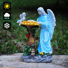 Load image into Gallery viewer, Voveexy Solar Angel Decor with Color Changing Light - Outdoor Statue, Sunflower Figure, Waterproof Sculpture, Lawn Ornament, Yard Art for Patio, Lawn, Housewarming, Garden Gift
