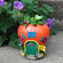 Load image into Gallery viewer, XSS Solar Powered Strawberry Café LED Garden Ornament Patio Outdoor Decoration Light
