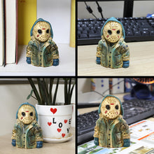 Load image into Gallery viewer, shyhand Horror Movie Garden Gnomes Halloween Decoration Outdoor Statue Pennywise Michael Myers Freddy Jason Chucky Clown Action Figurines Collectible Scary Creepy Garden Home Lawn Shelf Table Decor
