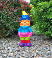 Load image into Gallery viewer, RAKSO Rainbow Pride Gnome, 13&quot;, Large UV Resistant Ornament for Lawn or Garden
