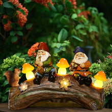 Load image into Gallery viewer, Decorative Yard Sculptures, Solar-Powered Outdoor Decor, Squirrel Gnome Ornament, Indoor Outdoor Decorations, Charming Garden Accents, Eco-Friendly Garden Light, Illuminated Gnome Figurines, Colorful
