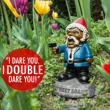 Load image into Gallery viewer, HAIFENGDA Say What Again Angry Garden Gnome, Funny Gnome with a Weapon Resin Ornaments, 9&quot; War Gnome Outdoor Garden Statues for Indoor/Outdoor/Lawn/Yard Art Decorations
