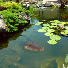 Load image into Gallery viewer, Rehomy Pond Floating Alligator Head Decoy Pool Accessories Detailed Fake Alligator Head for Pond Decoration and Protection (01)
