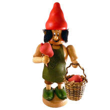 Load image into Gallery viewer, Incense Smoker Fruit Gnome Figurine 20 cm Original Erzgebirge Handmade
